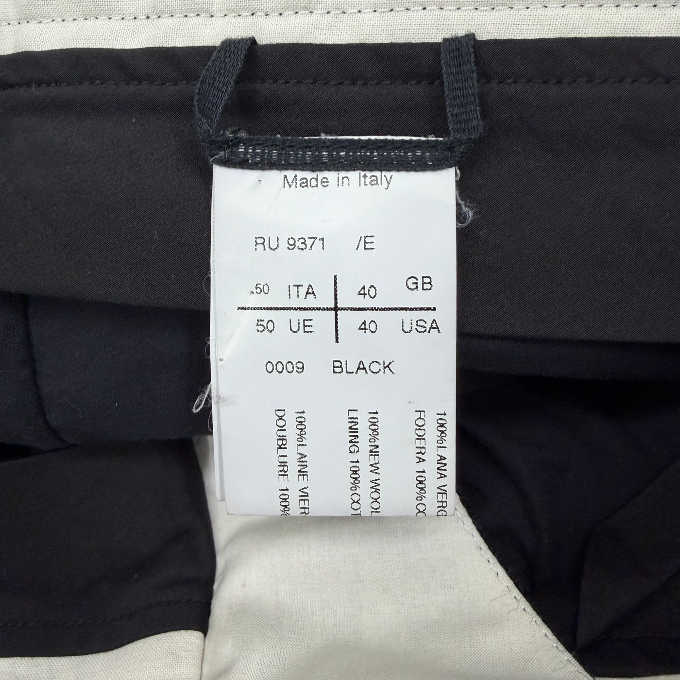 RICK OWENS Black Cropped Pants 상세 이미지 4