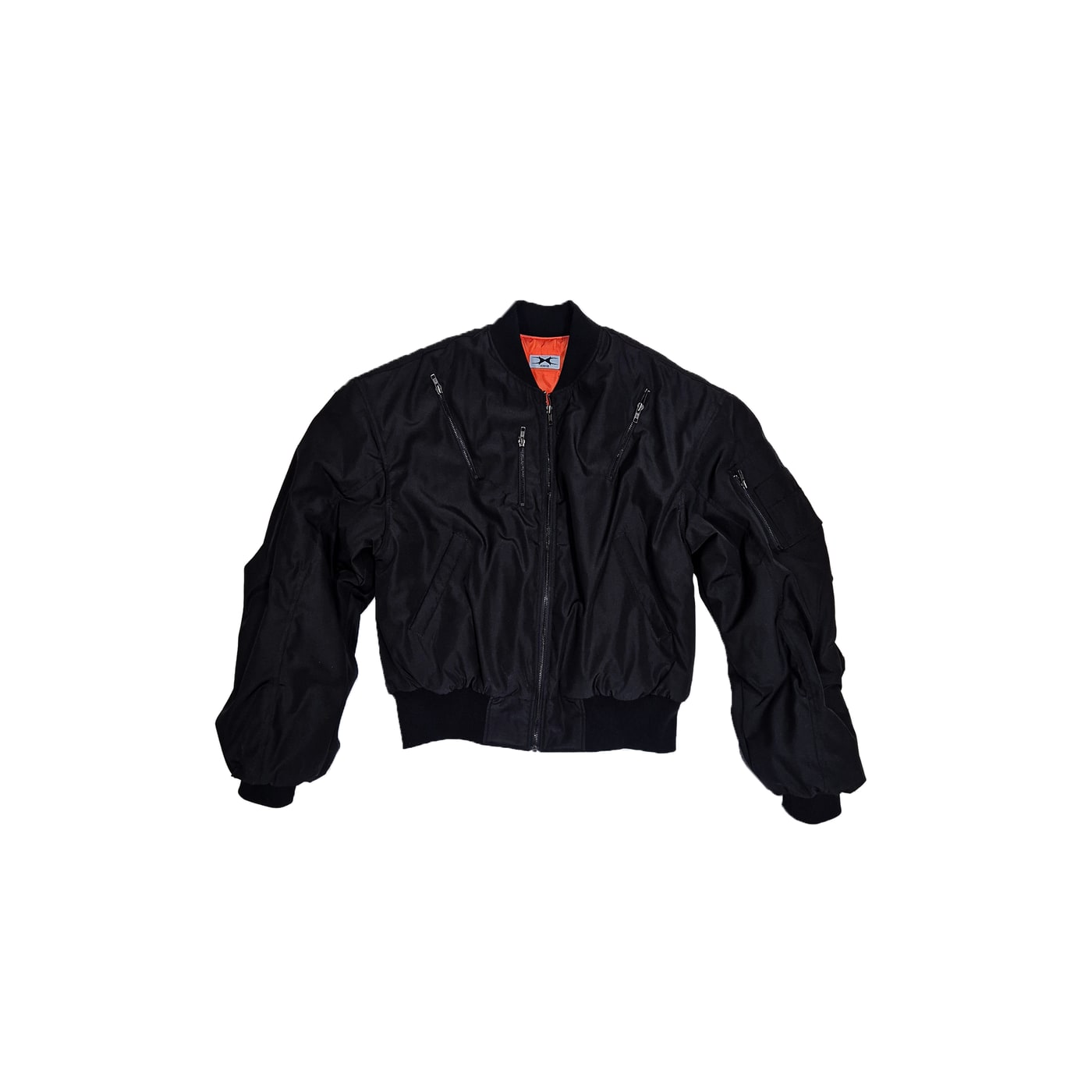 SHELL Bomber Jacket Black 상세 이미지 1