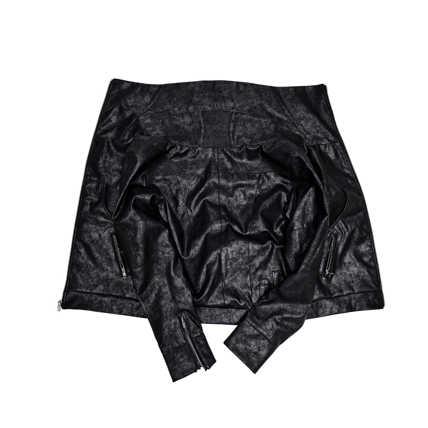 "Creeper" Faux Leather Jacket 상세 이미지 1