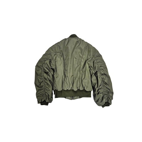 SHELL Bomber Jacket Olive 상세 이미지 2