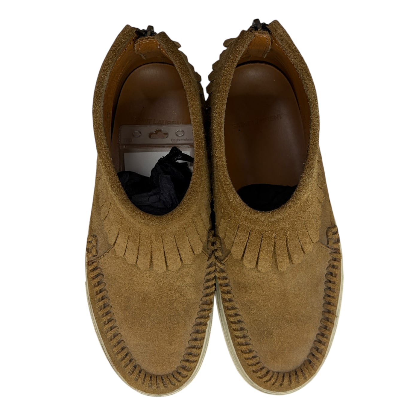 SAINT LAURENT Fringe Suede Sneakers 상세 이미지 3