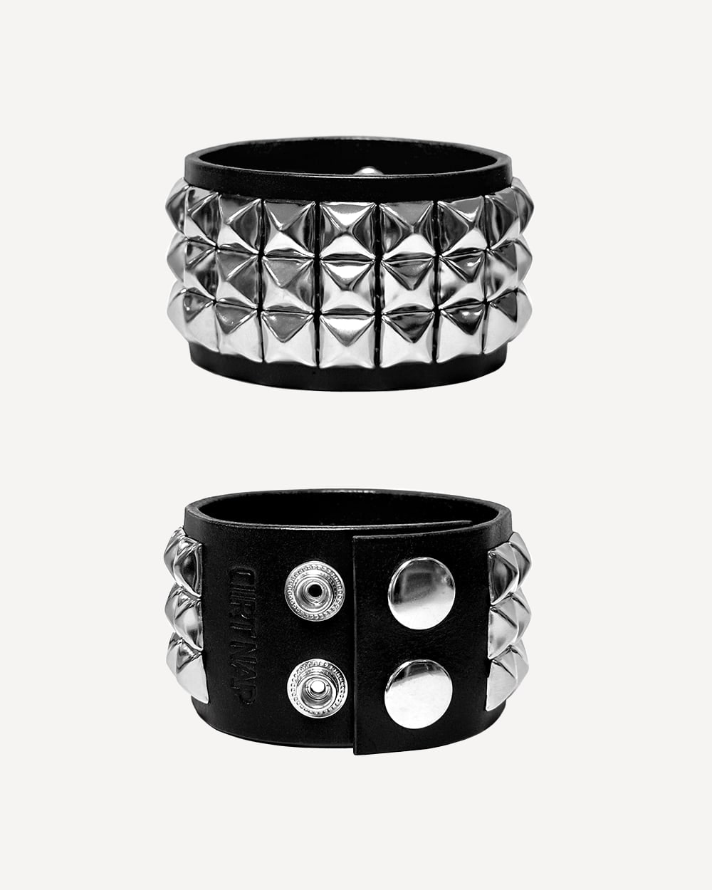 Square Stud Leather Bracelet 상세 이미지 1