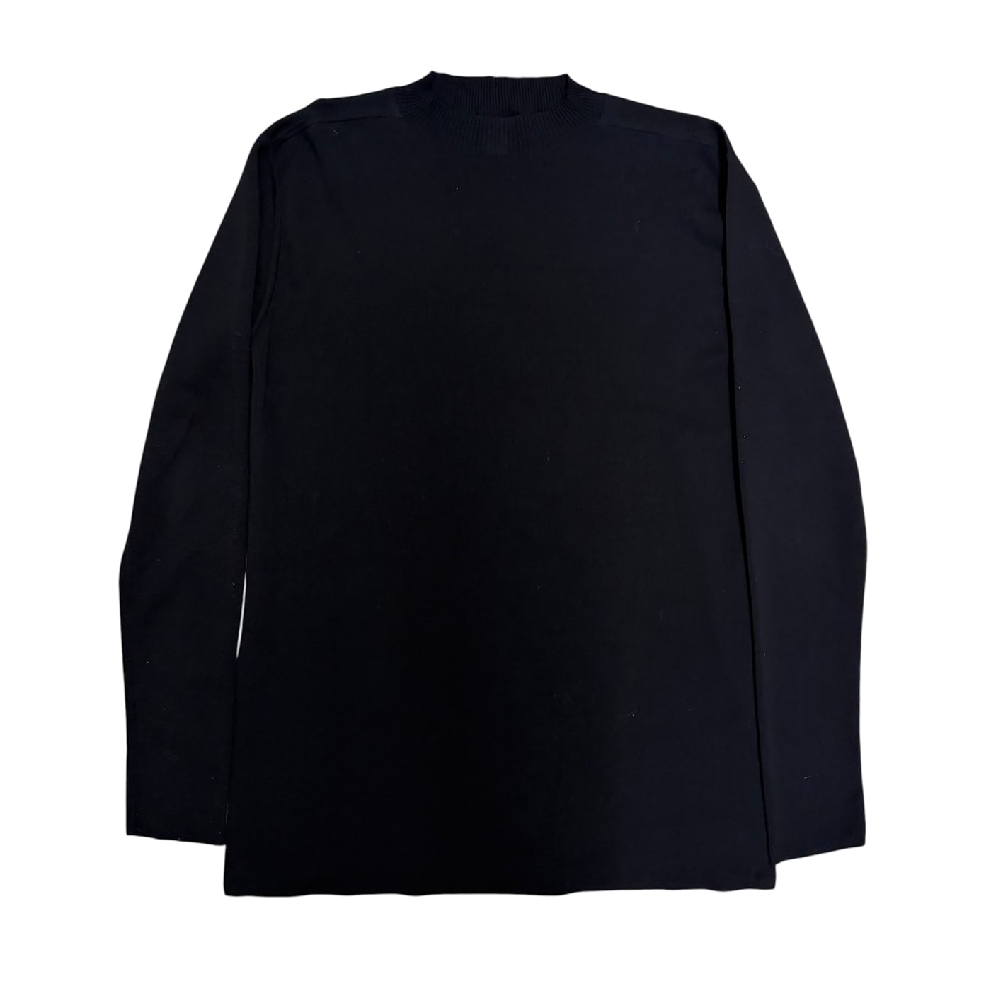 RICK OWENS Black Long Sleeve Shirt 상세 이미지 1