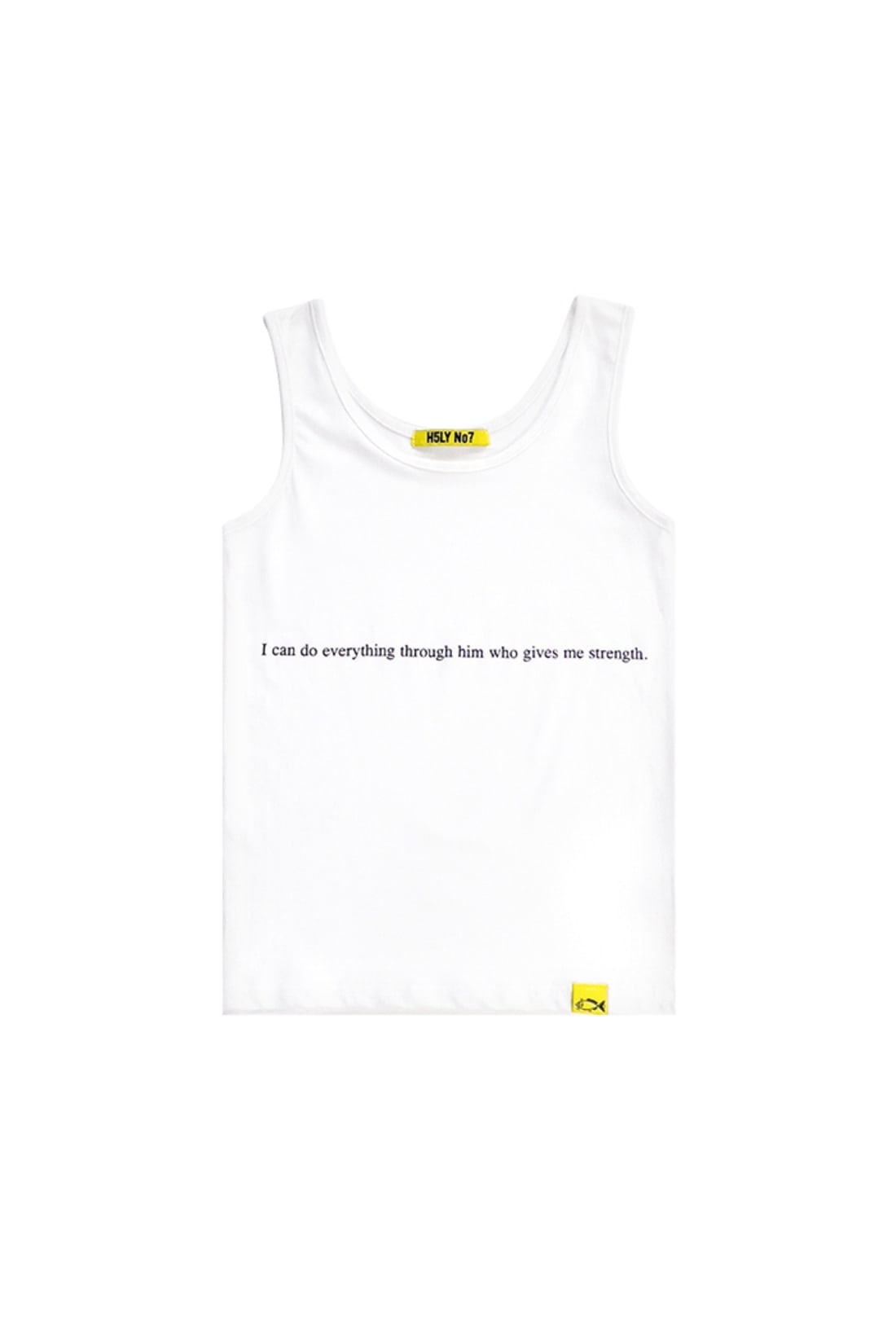 LETTERING SLEEVELESS T-SHIRTS_WHITE 상세 이미지 1