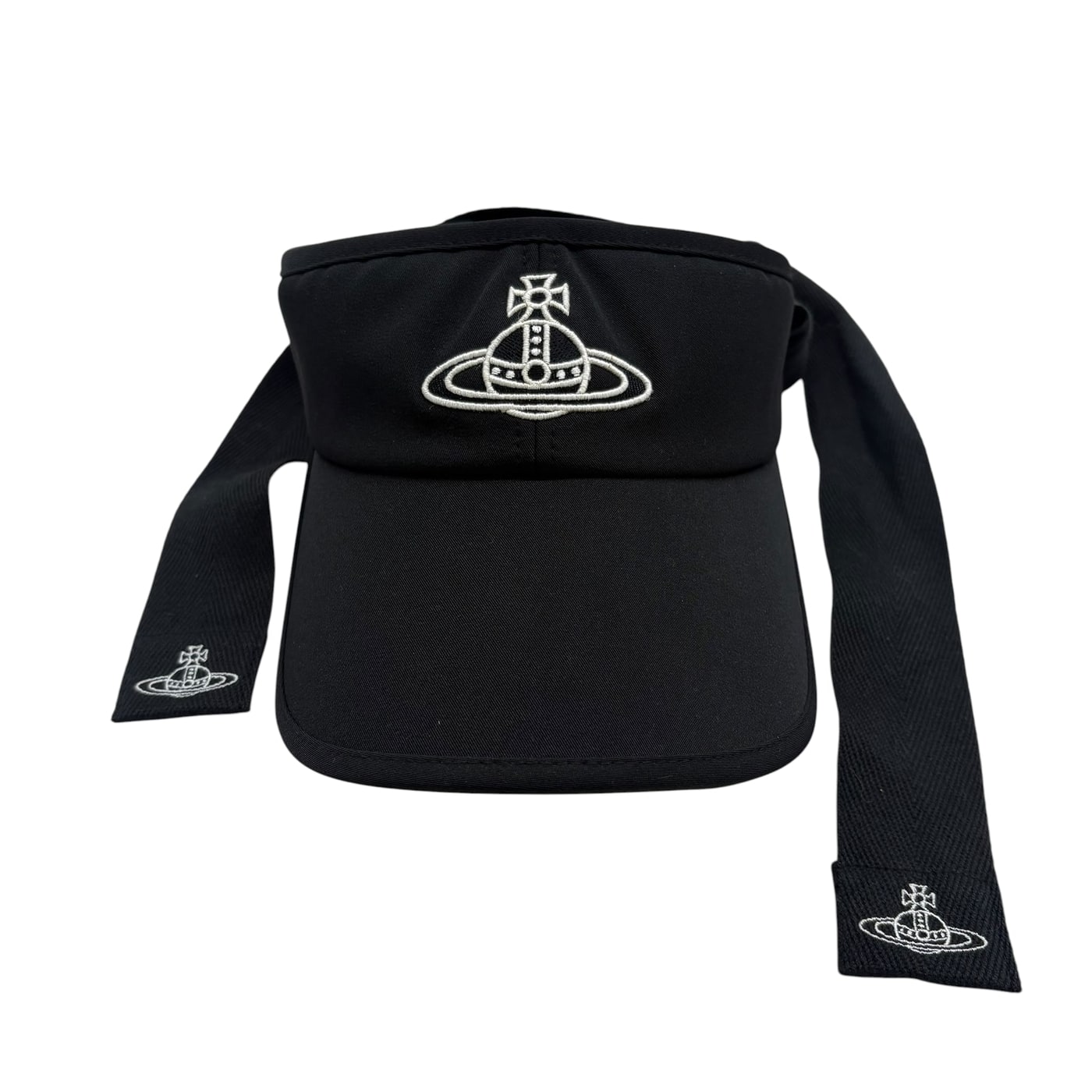 Vivienne Westwood Black Visor Cap 상세 이미지 1
