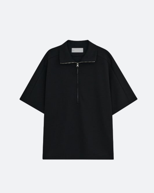 OVERSIZED HALF ZIOVERSIZED HALFP PULLOVER [BLACK] 상세 이미지 1
