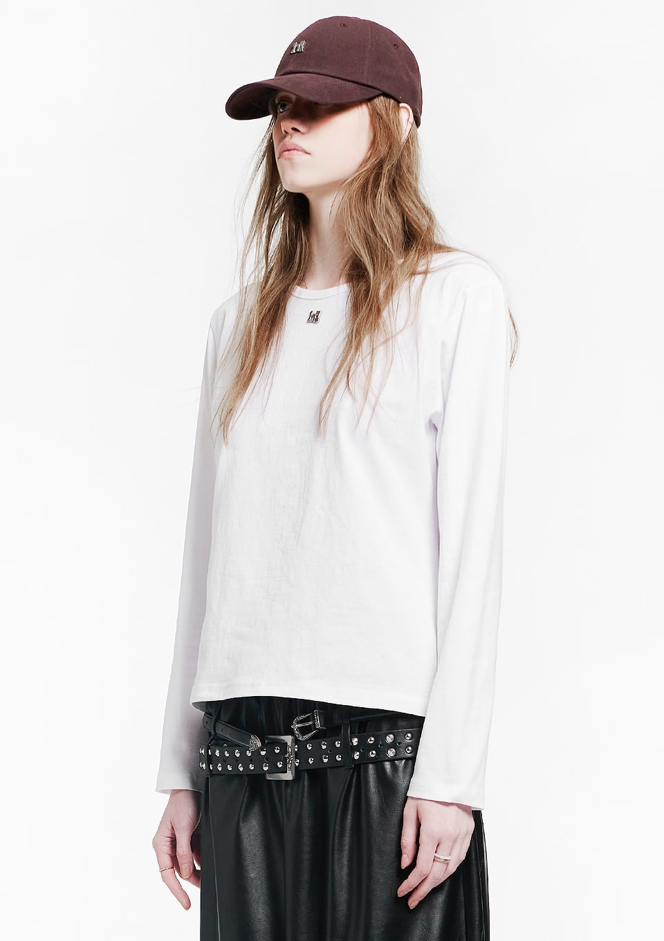 Point Symbol White Long Sleeve 상세 이미지 1