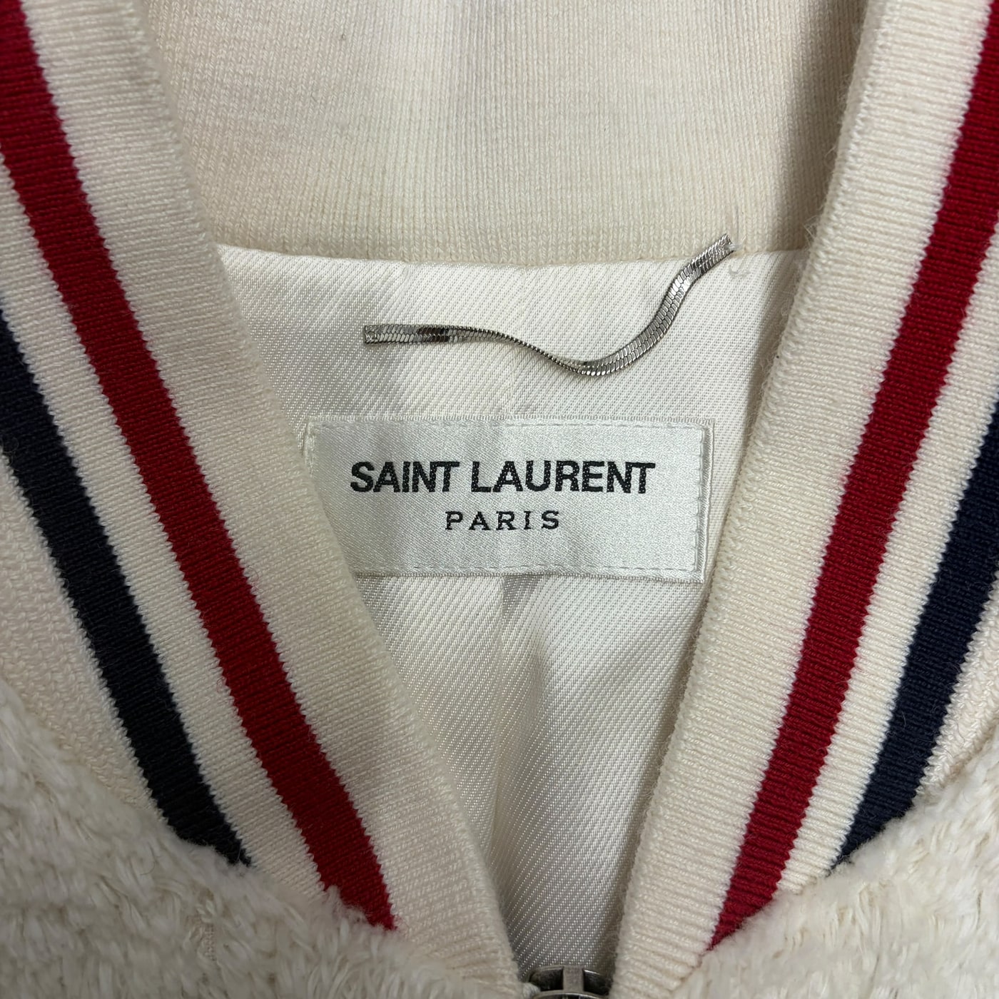 SAINT LAURENT Fur Stadium Jacket 상세 이미지 2