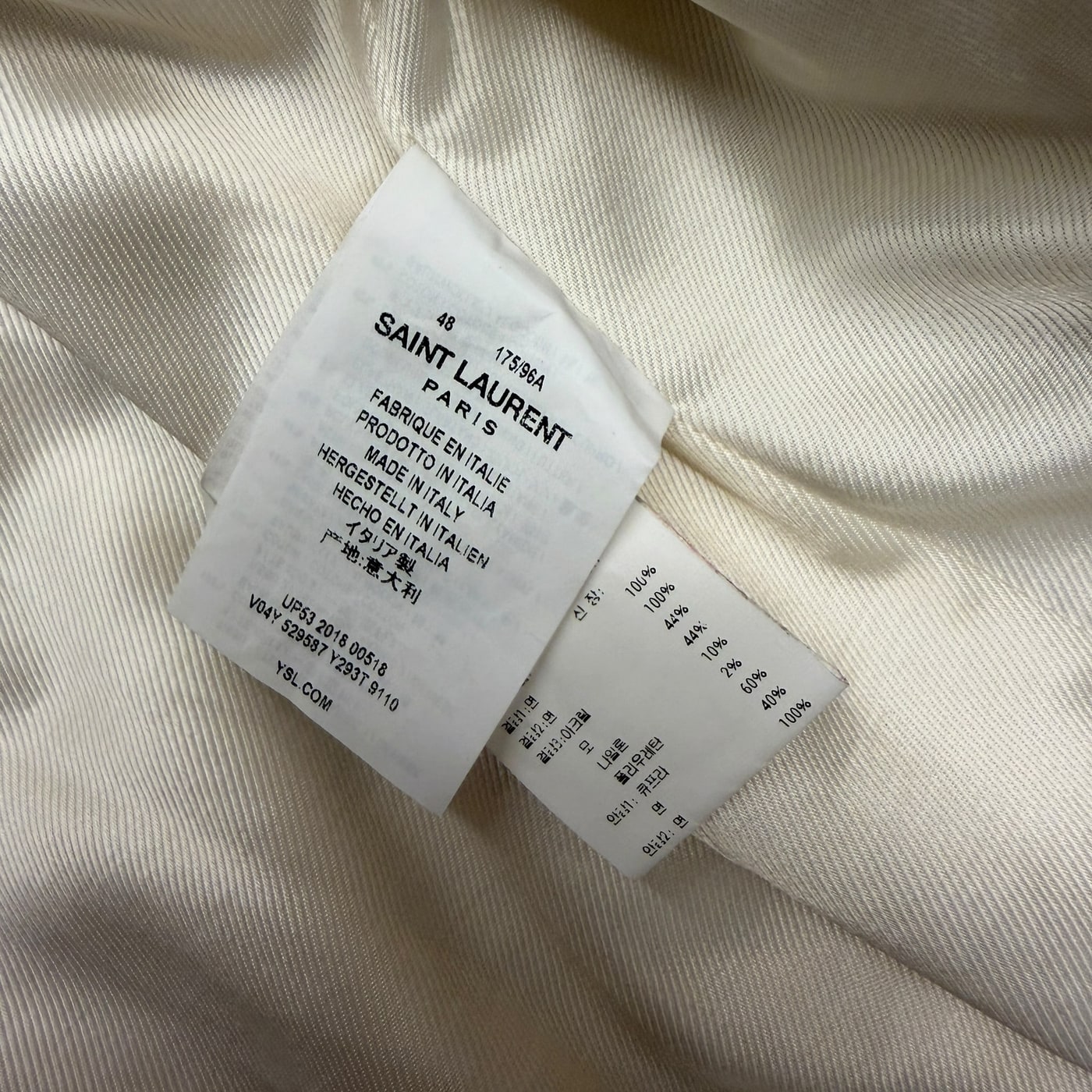 SAINT LAURENT Fur Stadium Jacket 상세 이미지 3