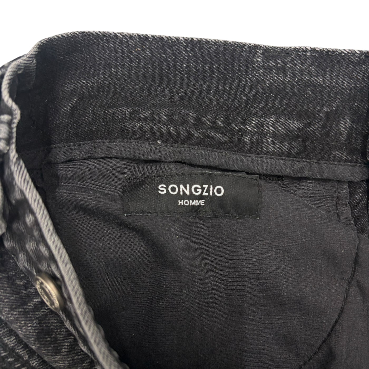 SONGZIO HOMME Wide Leg Black Jeans 상세 이미지 2