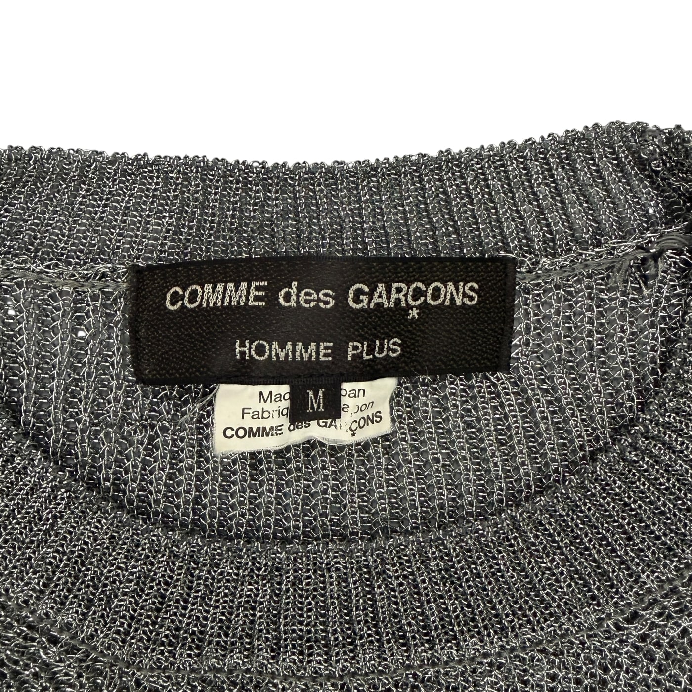 COMME DES GARCOMS HOMME PLUS Knitted Sweater 상세 이미지 2