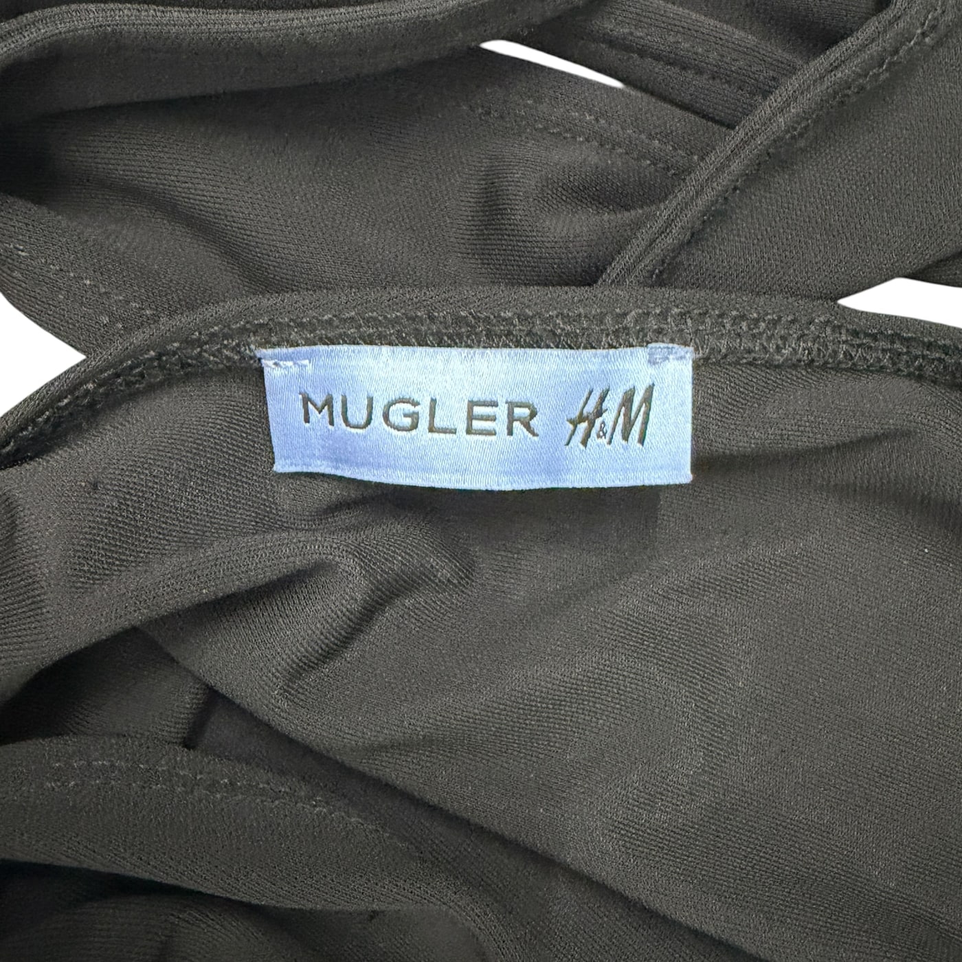 MUGLER X H&M Black Ruched Dress 상세 이미지 2