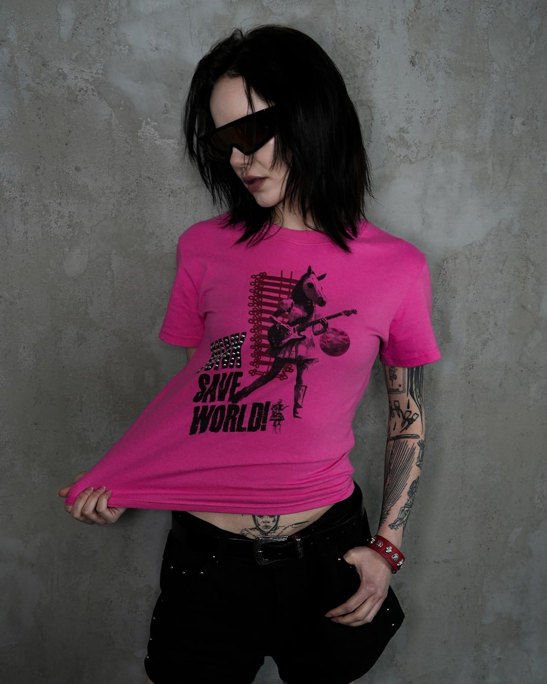 Punk Save World Tee (PINK)  상세 이미지 1
