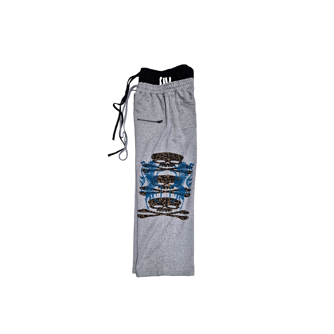 Layered sweatpants grey 상세 이미지 1
