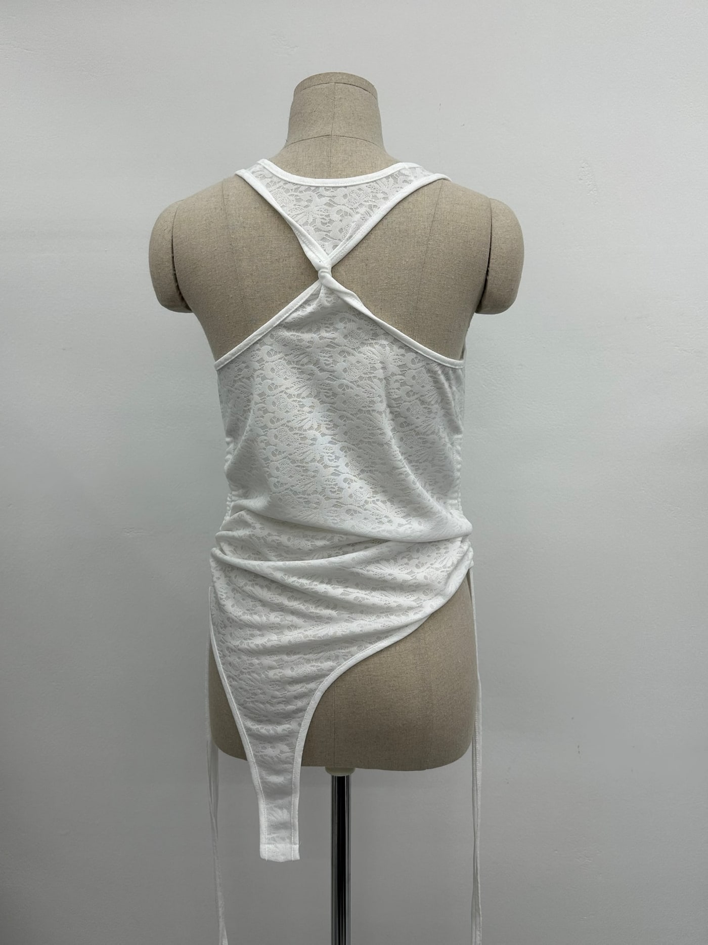 shirred Halter Sleeveless Top  상세 이미지 1