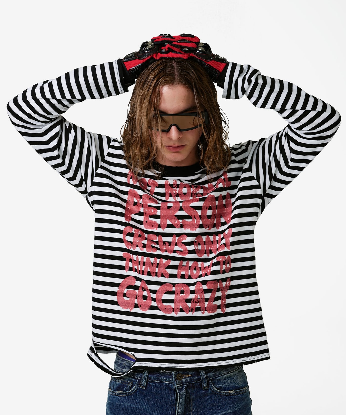 NPC Distressed Stripe Long Sleeve 상세 이미지 2