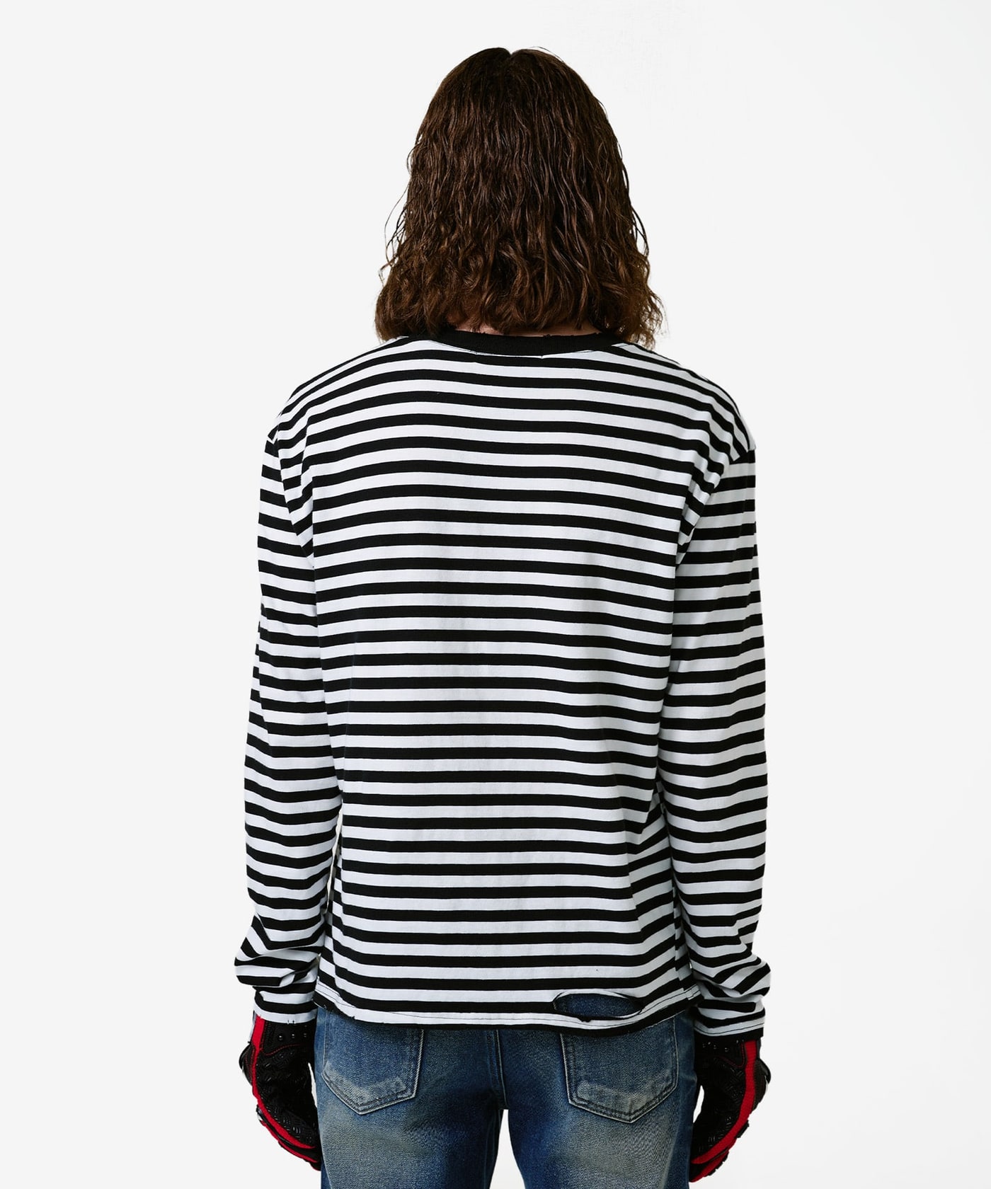 NPC Distressed Stripe Long Sleeve 상세 이미지 4