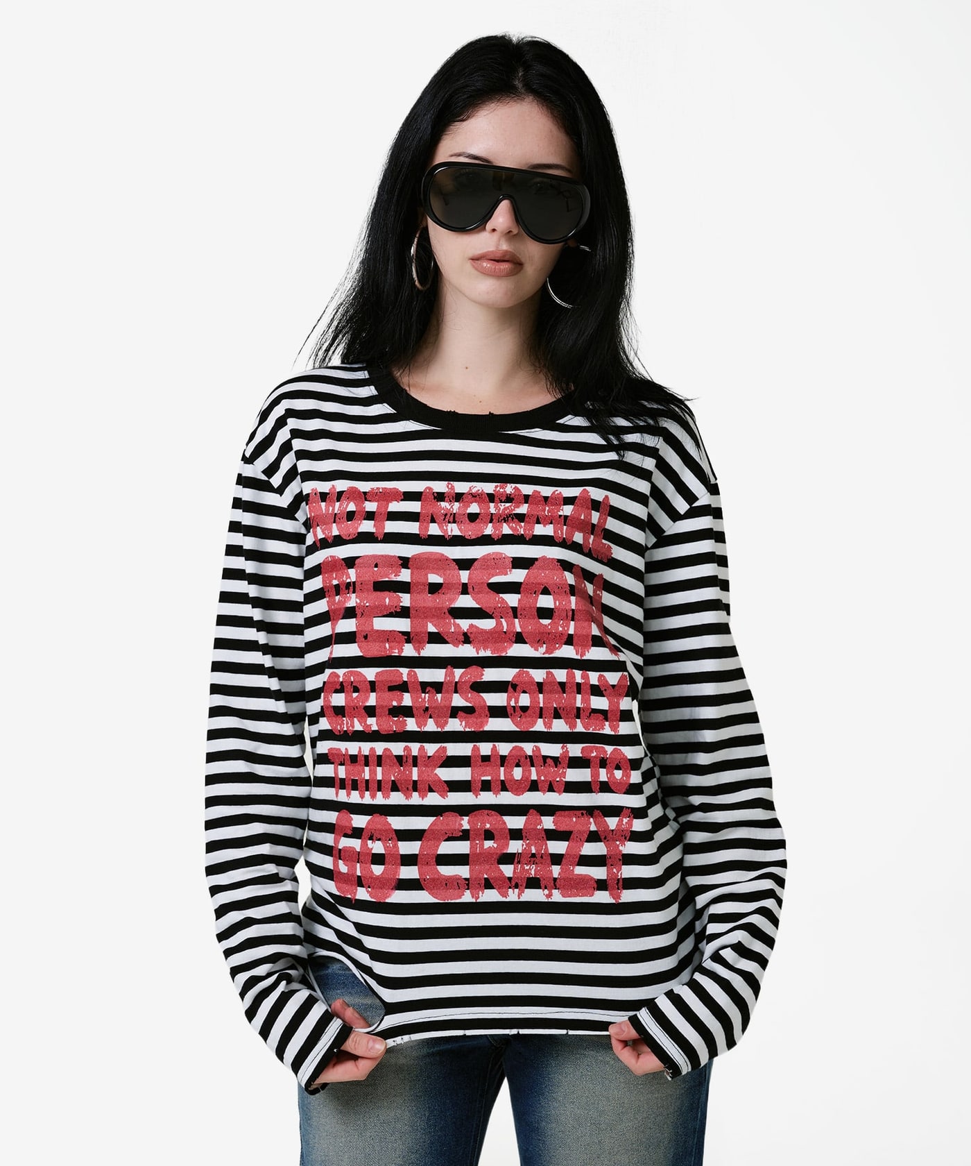 NPC Distressed Stripe Long Sleeve 상세 이미지 7