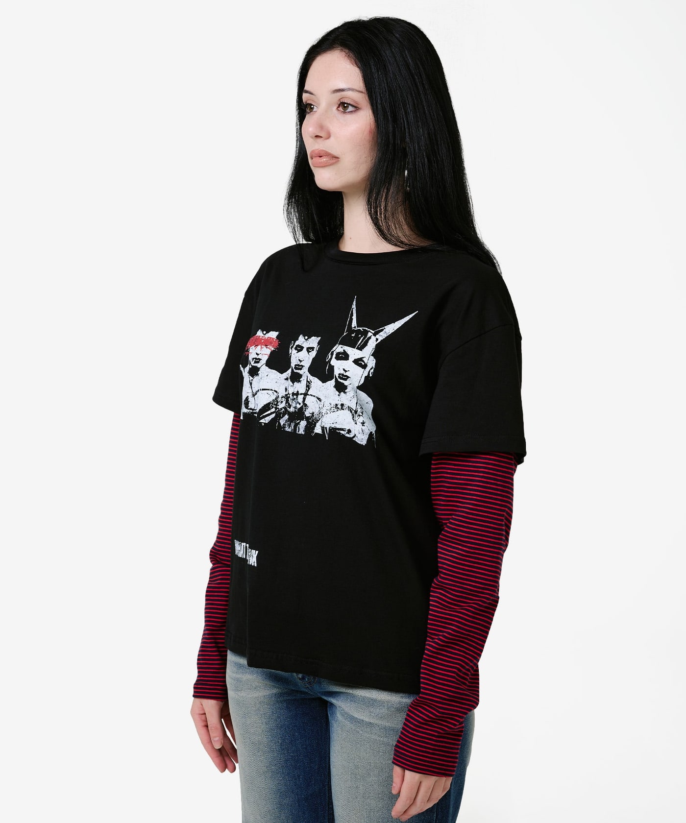 Funk Stripe Layered Long Sleece 상세 이미지 8