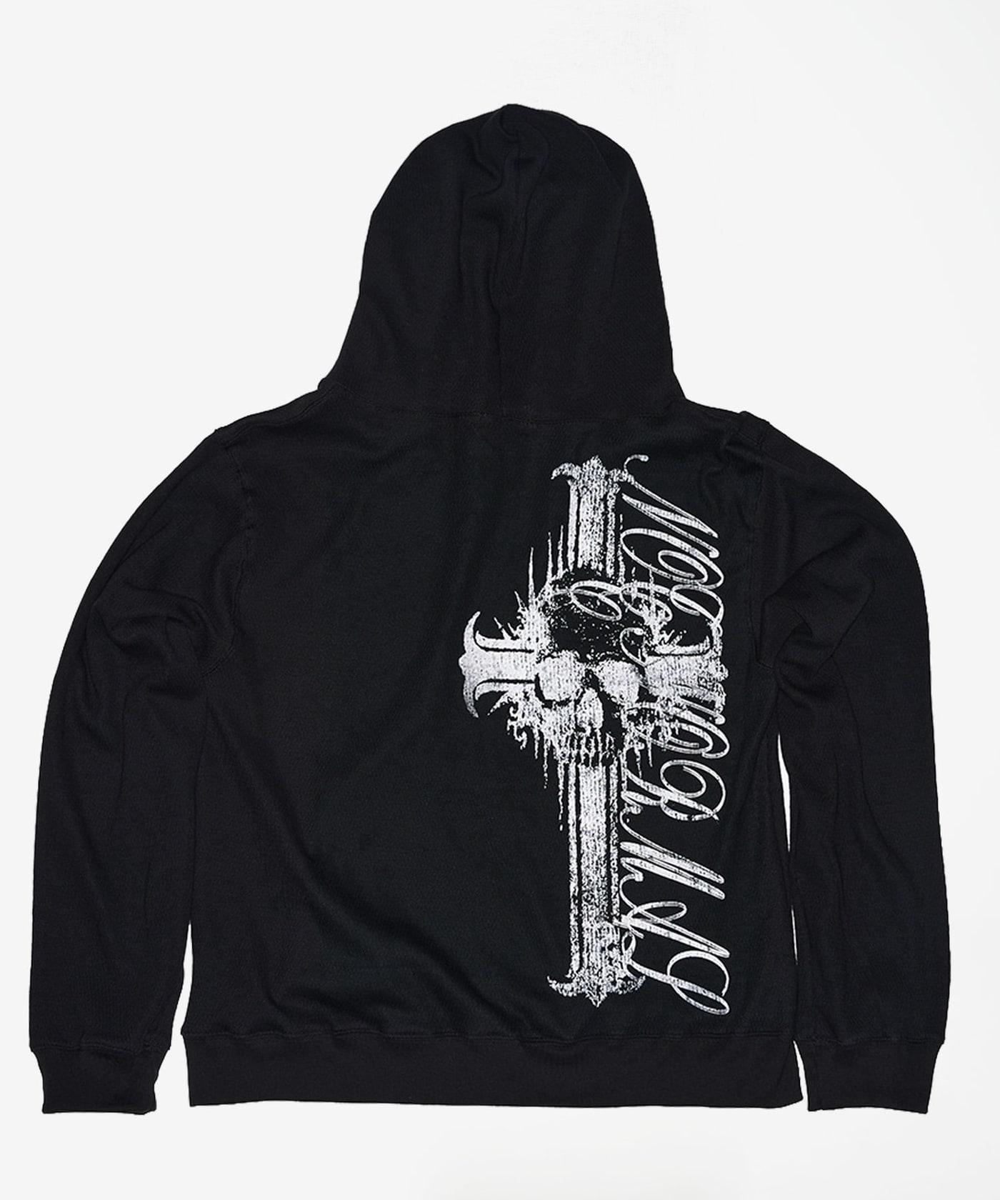 Skull Cross Waffle Hood Zipup 상세 이미지 2