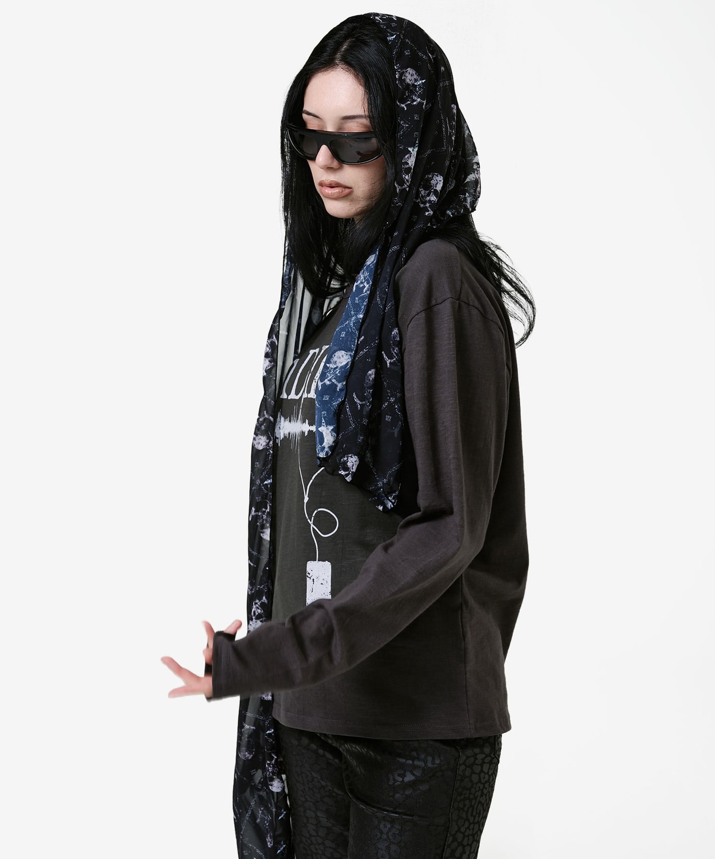 Skull Cross Scarf 상세 이미지 2