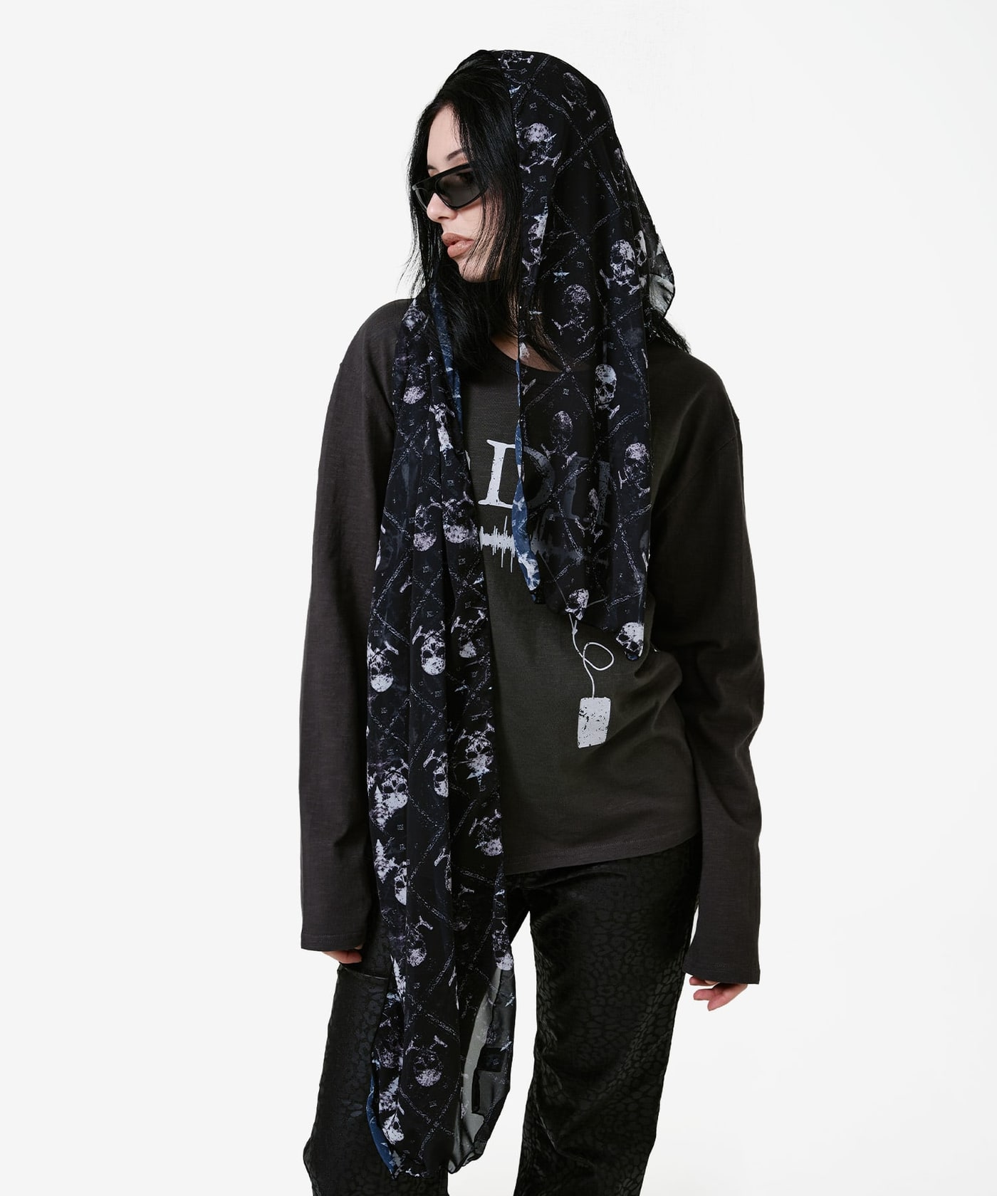 Skull Cross Scarf 상세 이미지 3