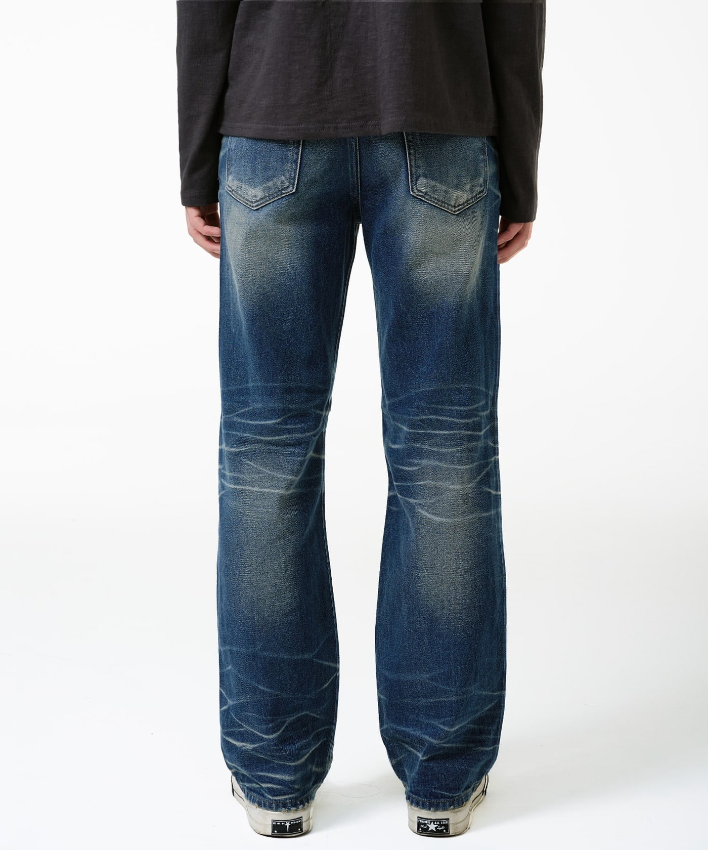 Vintage Cat Washed Denim Pants 상세 이미지 2