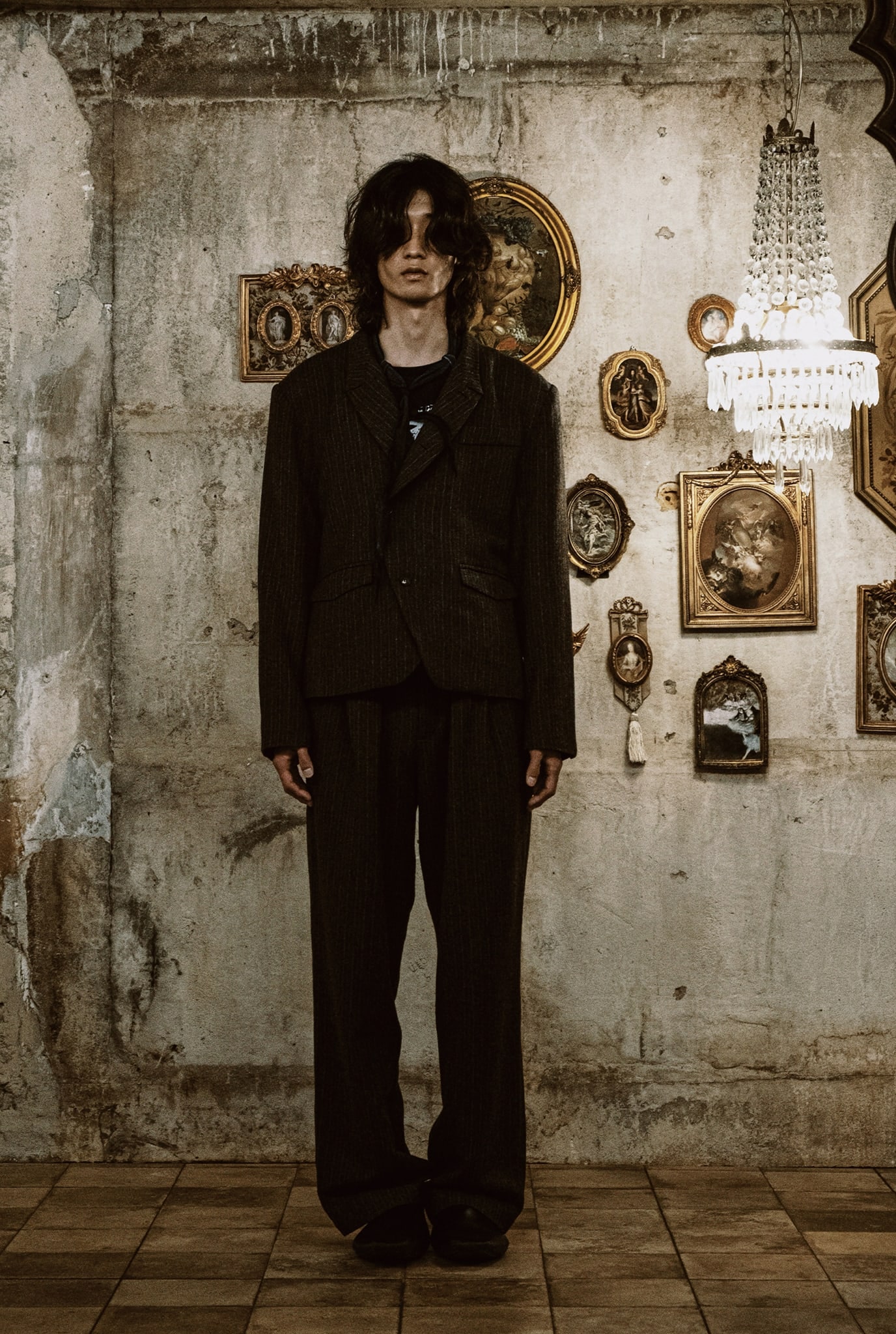 WOOL UNBALANCE BLAZER (GRAY) 상세 이미지 3