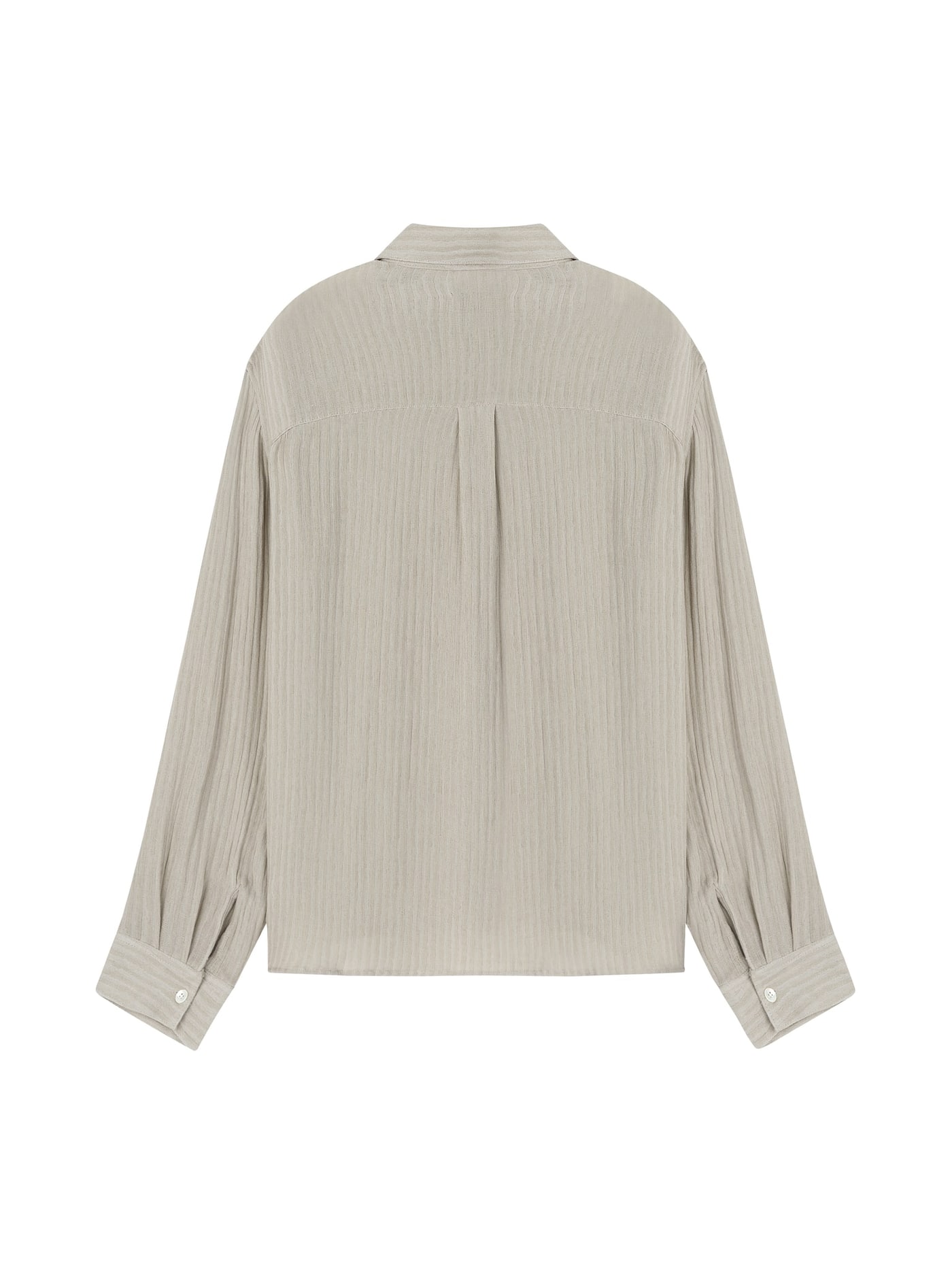 LINEN STRIPE SHIRT (SAND BEIGE) 상세 이미지 2