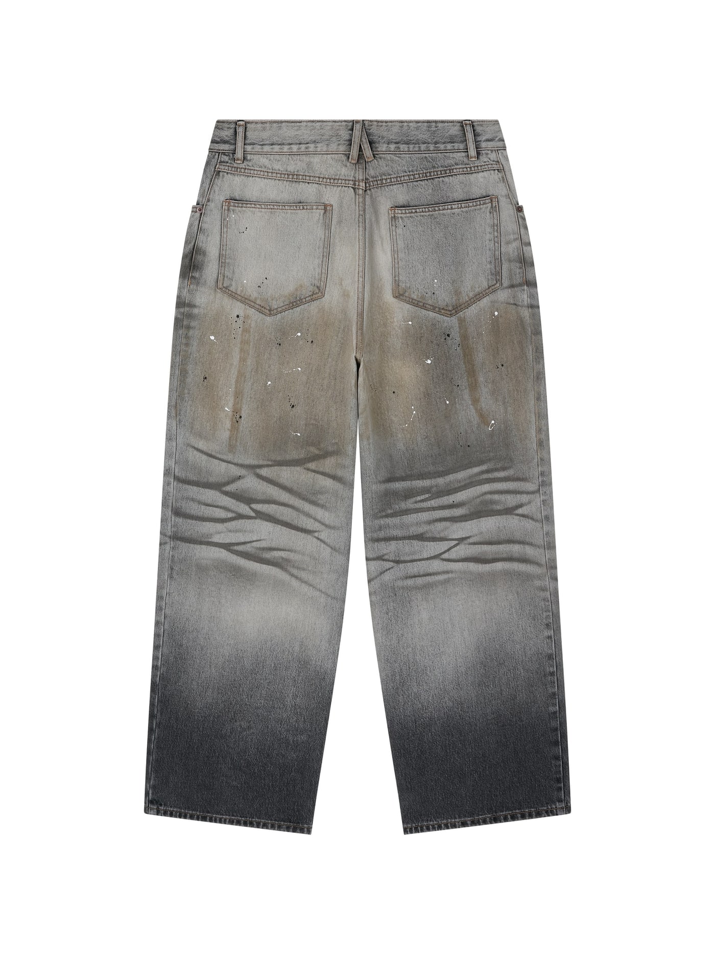 COTTON DIRTY EFFECT DENIM JEANS (DIRTY SAND BEIGE) 상세 이미지 2