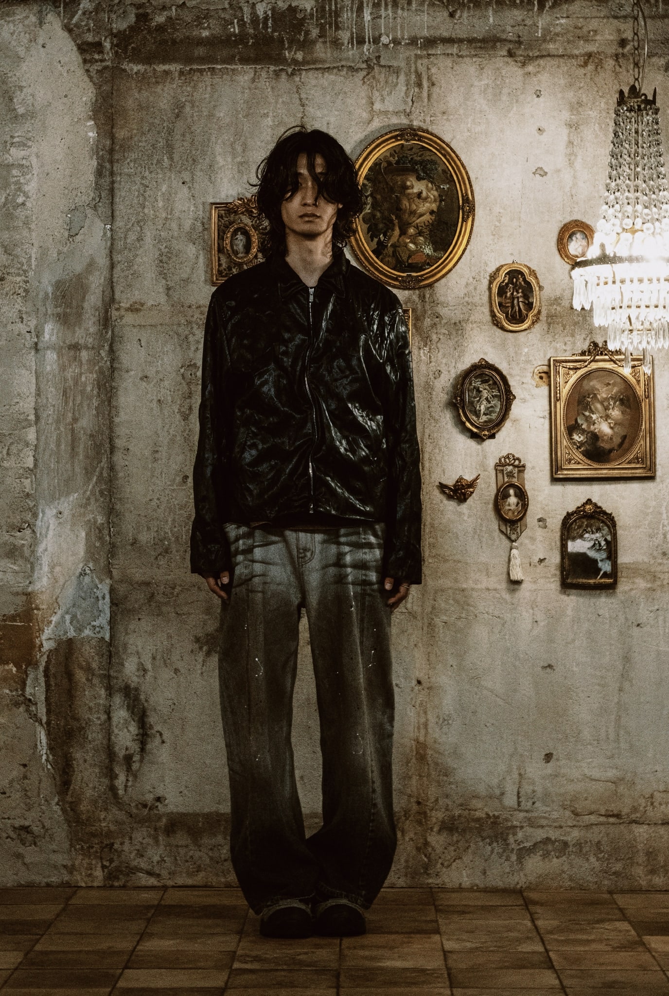 COTTON DIRTY EFFECT DENIM JEANS (DIRTY SAND BEIGE) 상세 이미지 3