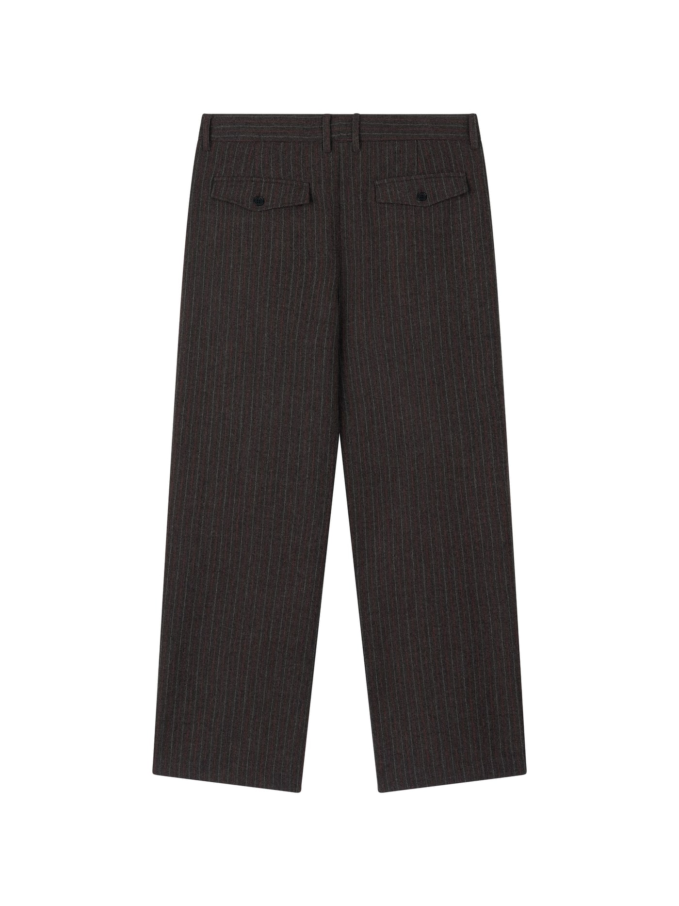 WOOL DOUBLE-TUCK TROUSERS (GRAY) 상세 이미지 2