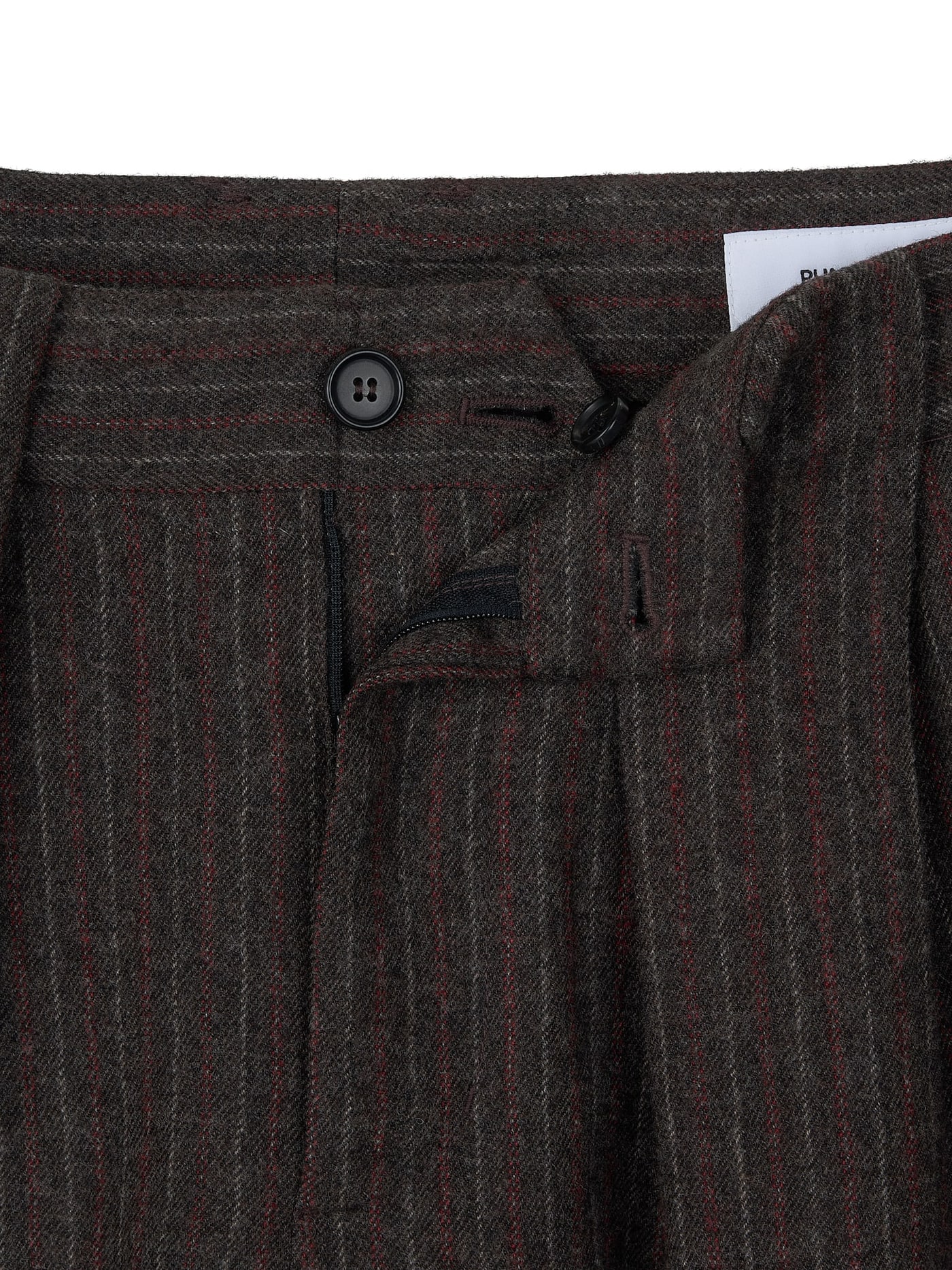 WOOL DOUBLE-TUCK TROUSERS (GRAY) 상세 이미지 3