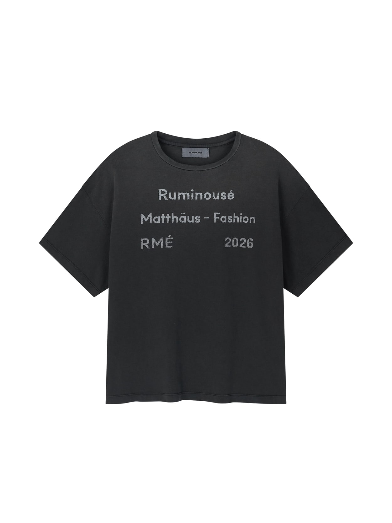 COTTON MATTHAUS T-SHIRT (BLACK) 상세 이미지 1