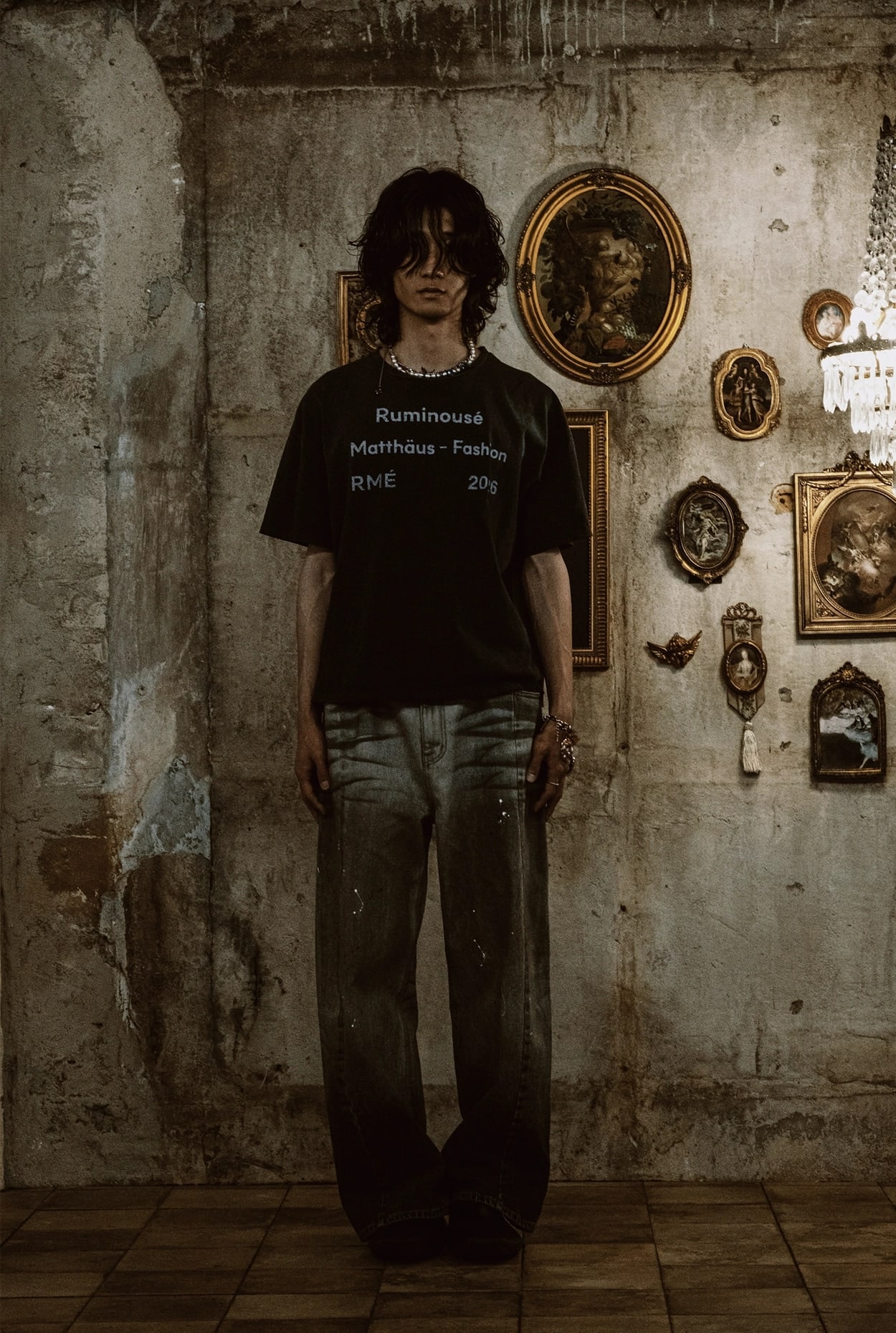 COTTON MATTHAUS T-SHIRT (BLACK) 상세 이미지 5
