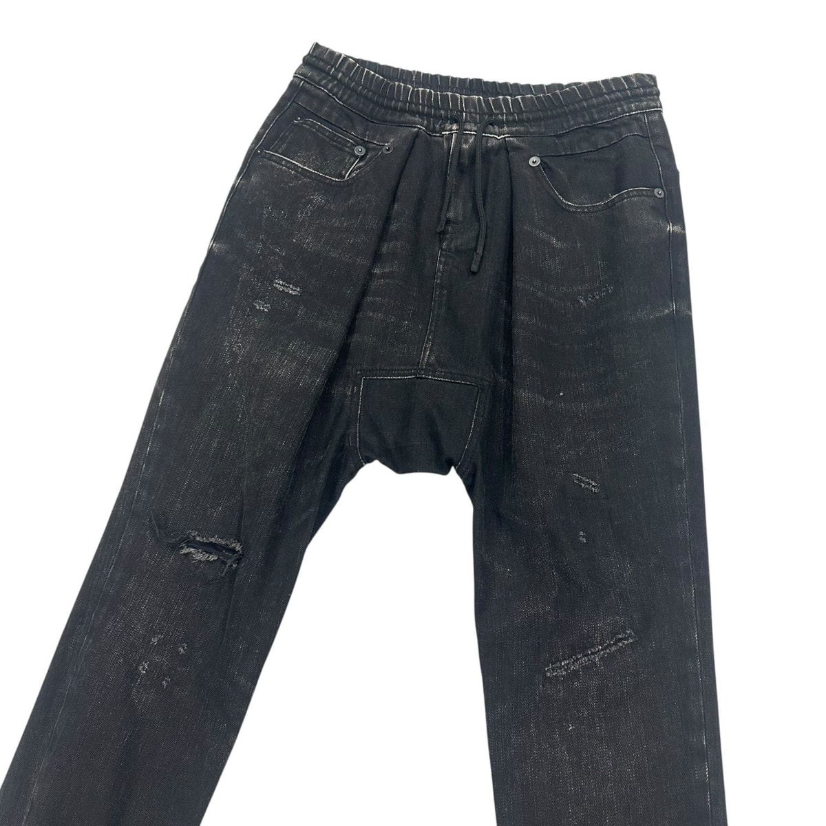 R13 Black Denim Baggy Pants