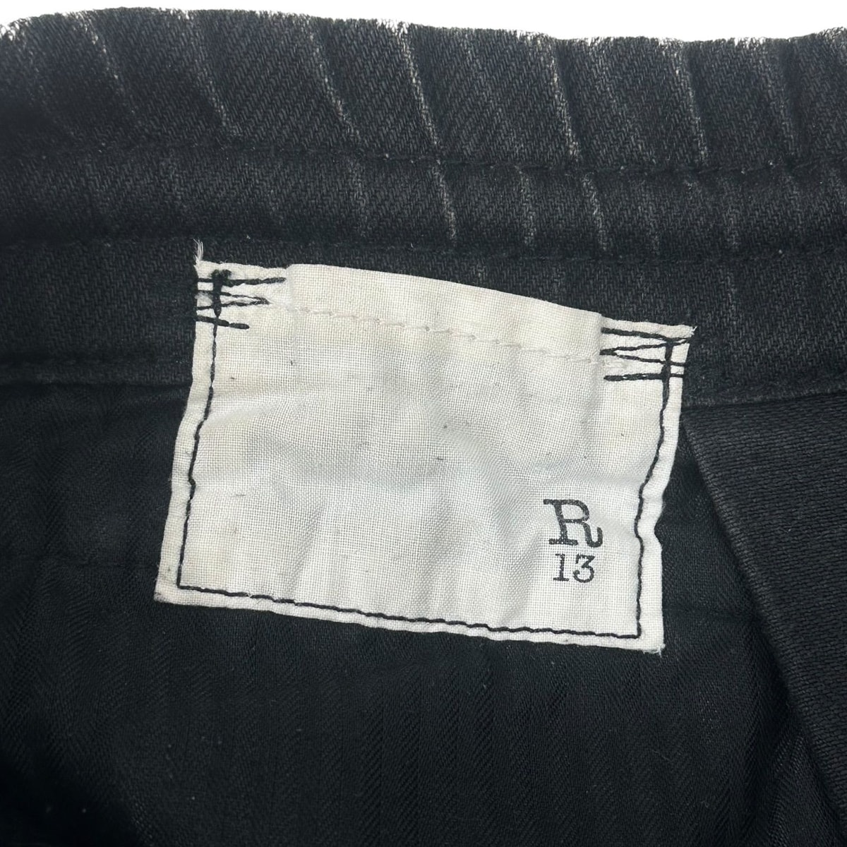 R13 Black Denim Baggy Pants