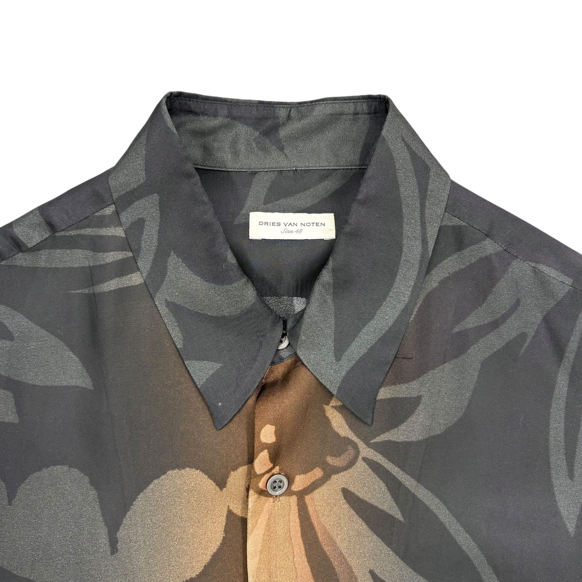 Dries Van Noten Floral Print Button-Up Shirt