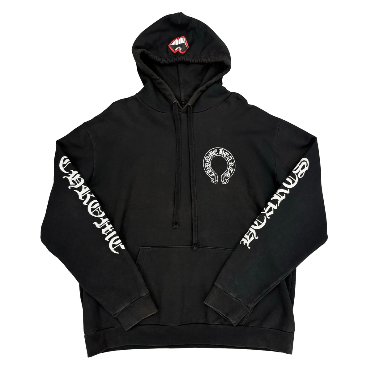 Chrome Hearts x Matty Boy Chomper Horseshoe Hoodie Black