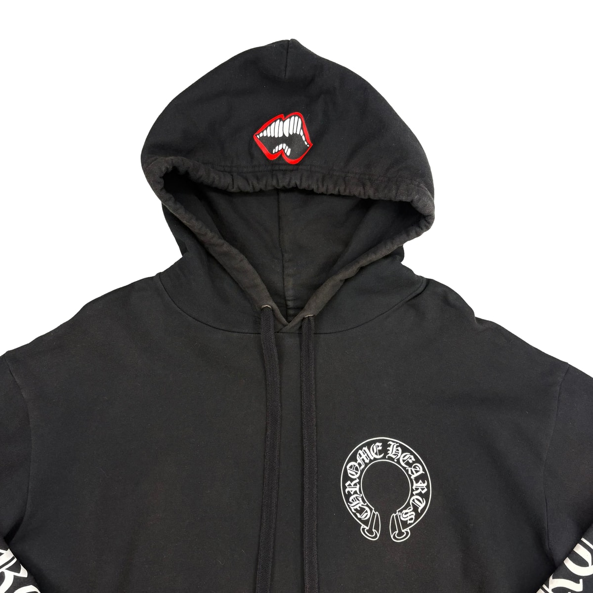 Chrome Hearts x Matty Boy Chomper Horseshoe Hoodie Black