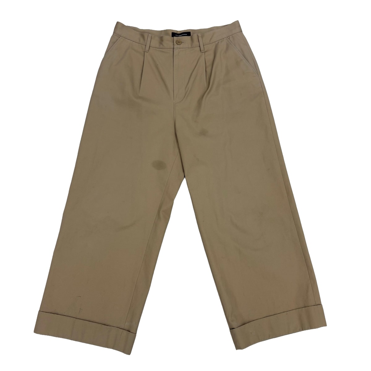 JohnUNDERCOVER Wide Leg Cotton Chino Pants