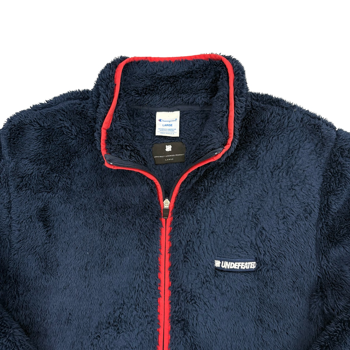 CHAMPION × UNDEFEATED 绒面拉链夹克