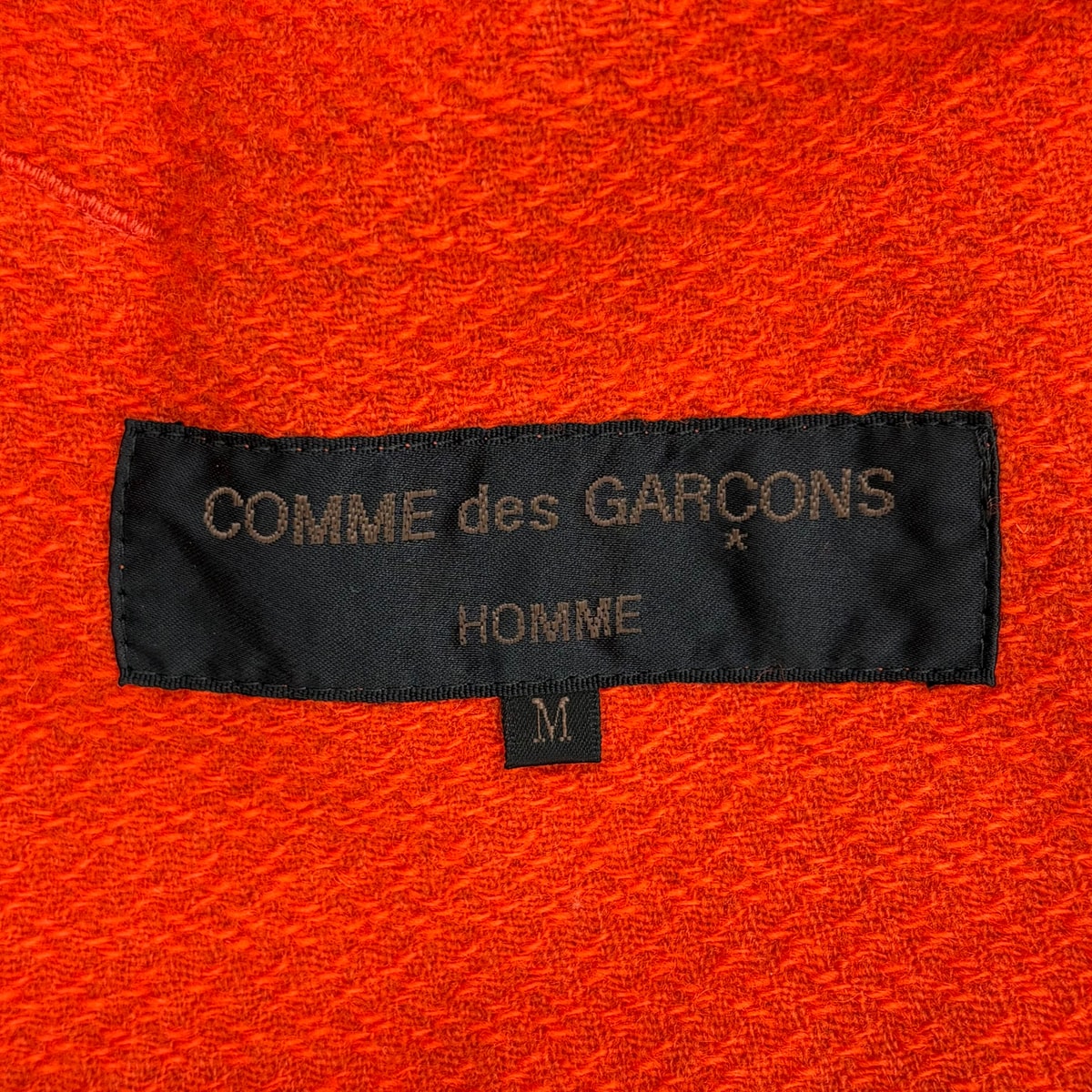 COMME des GARCONS 00AW 重构羊毛夹克 橙色
