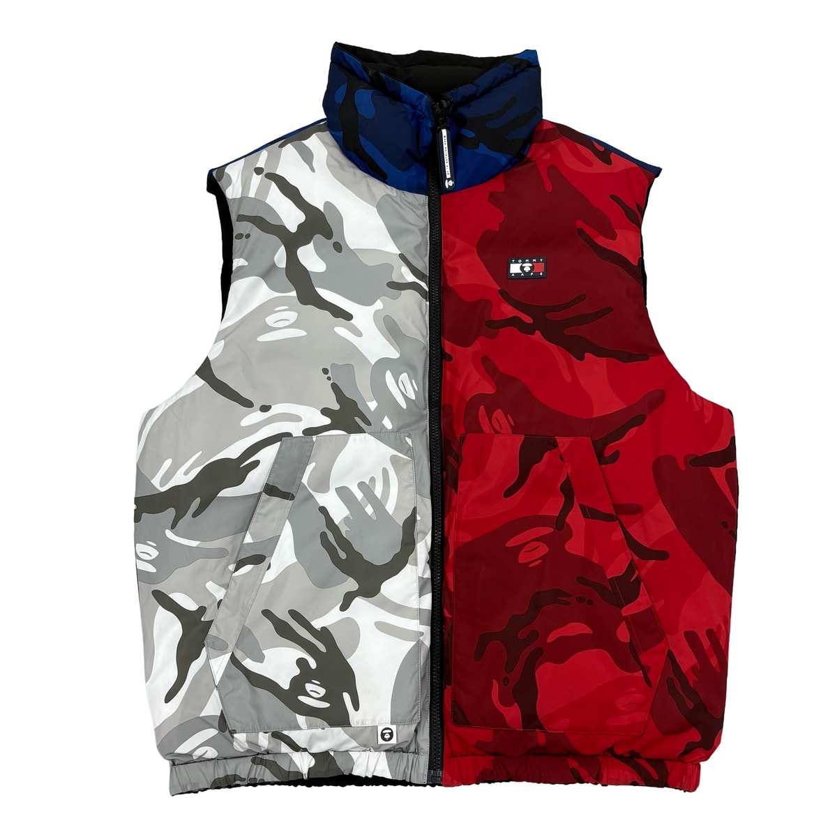 TOMMY X AAPE Reversible Puffer Vest SS22