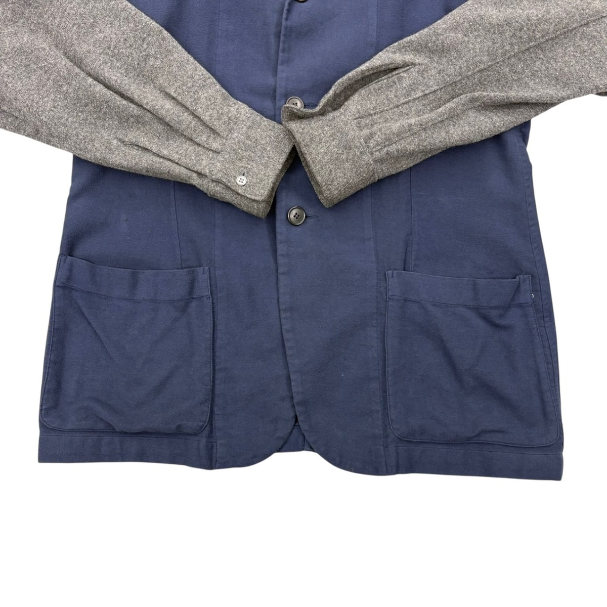 COMME des GARCONS Navy and Gray Jacket