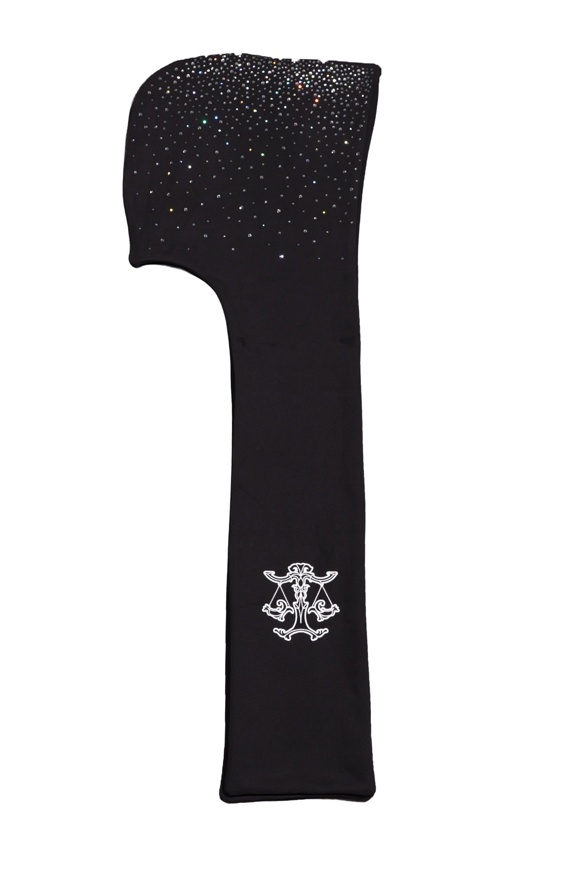 Crystal hooded scarf (Black)