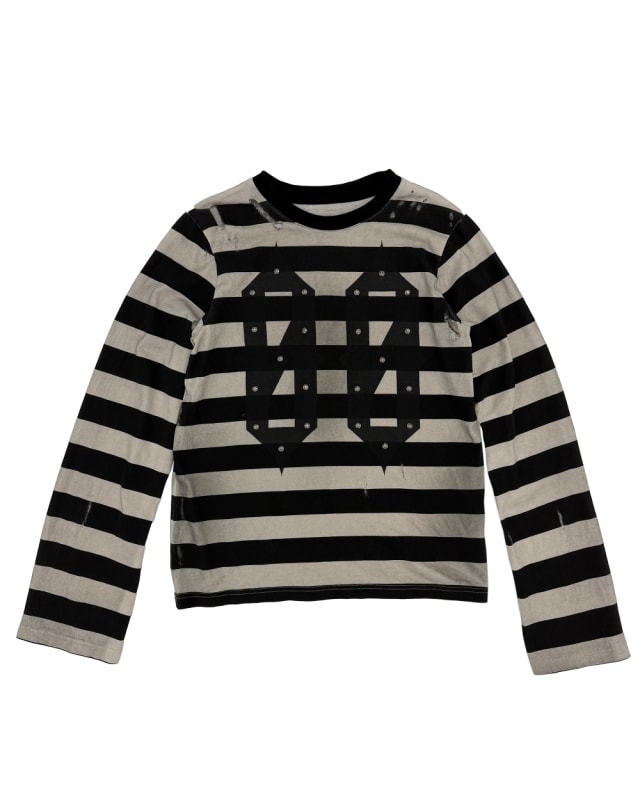 NAKRIN STRIPE LONG SLEEVE WHITE