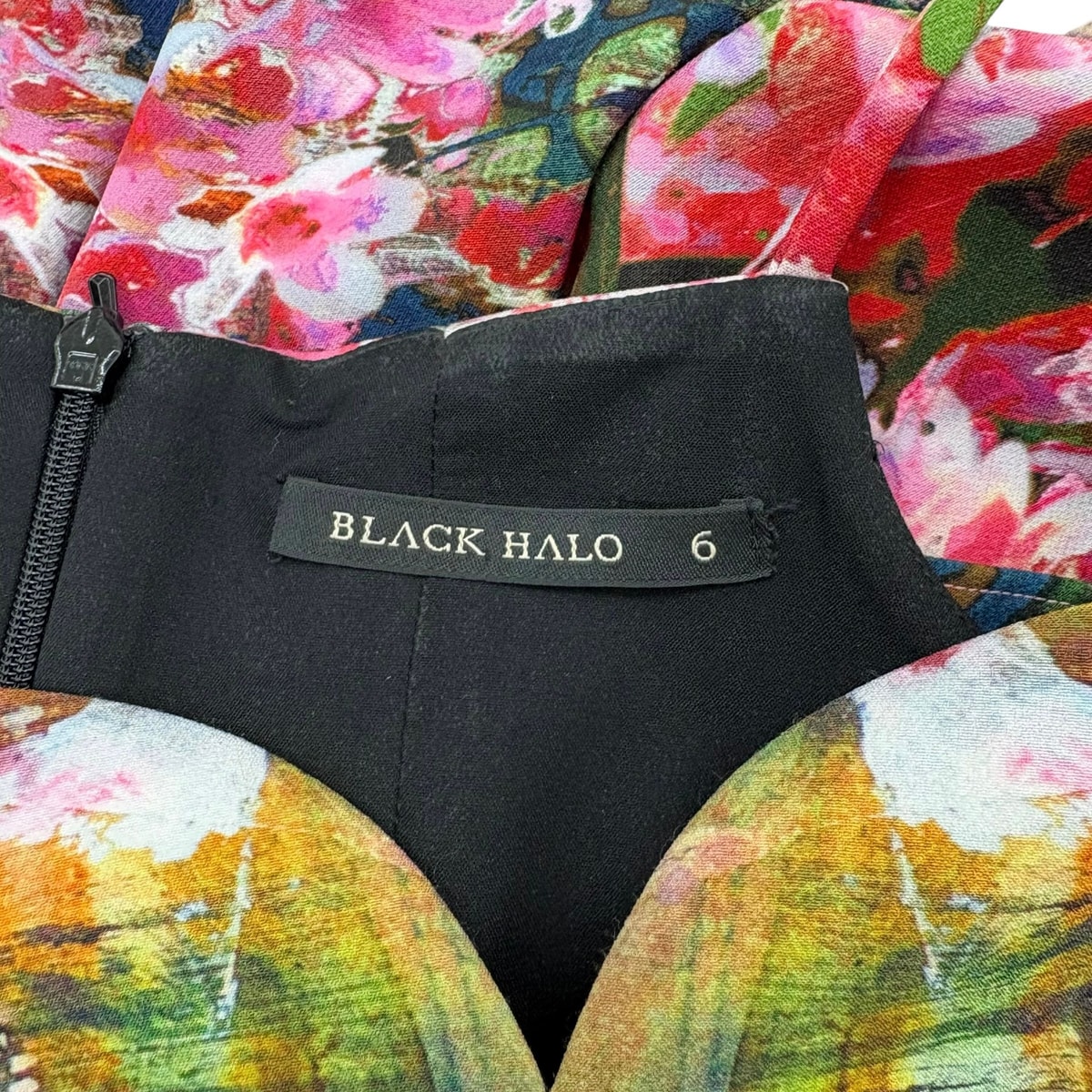 BLACK HALO Floral Print Dress