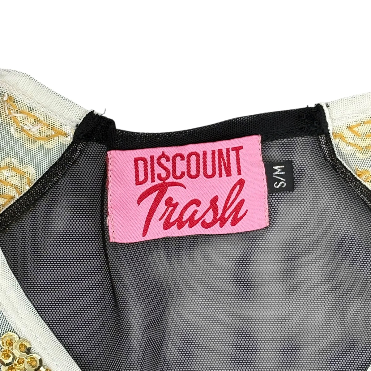 DISCOUNT UNIVERSE 眼睛图案网眼T恤