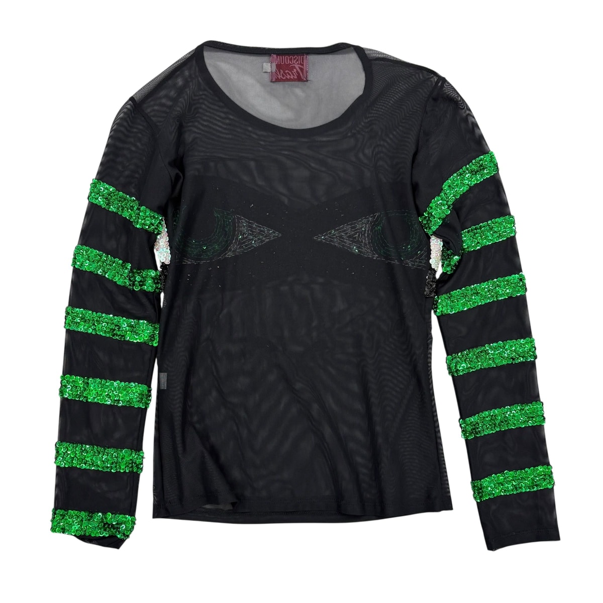 DISCOUNT UNIVERSE Sequin Eye Graphic Long Sleeve Top